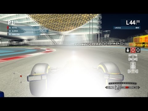 F1 2013(Game) Max Settings, Abu Dhabi At Night, TV Camera, 1 Lap