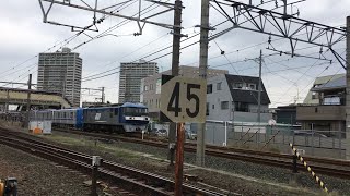 東京メトロ18000系甲種回送　安城駅　発車シーン