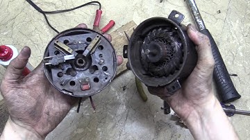 Servicing a car radiator fan motor
