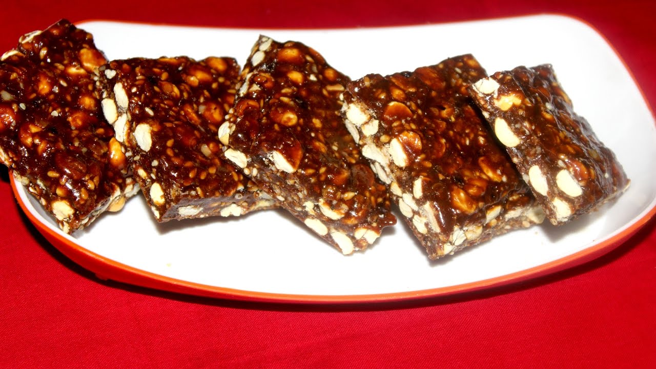 Healthy Indian Granola Bar/ Healthy Chikki Recipe/हेल्दी चिकी