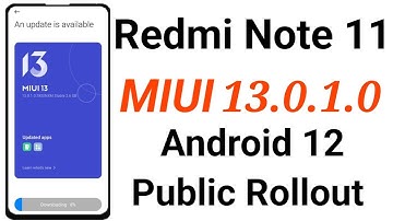 Redmi Note 11 Android 12 Update Public Rollout Start | Redmi Note 11 Android 12 | Shivam Kishanpur