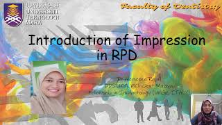 1 Introduction Impression in RPD 1 Introduction Impression in RPD