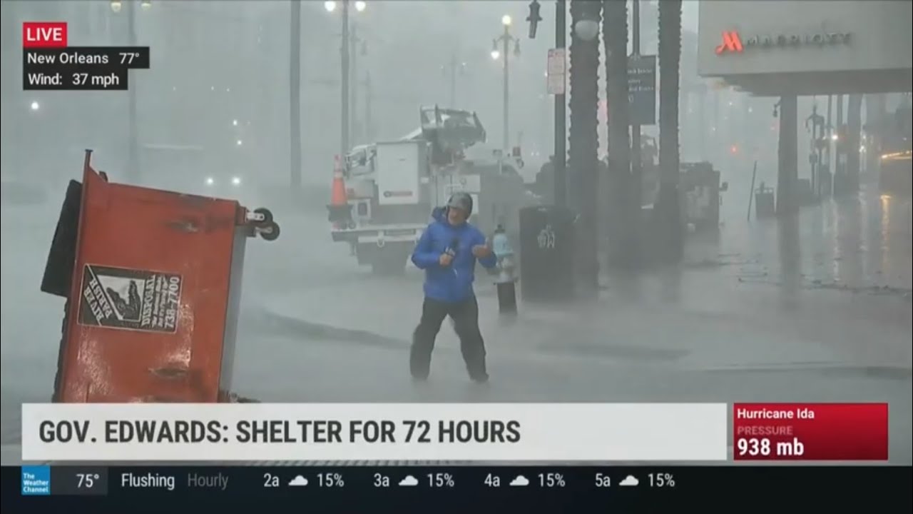 The Weather Channel's Hurricane Coverage On Hurricane Ida (500PM 11
