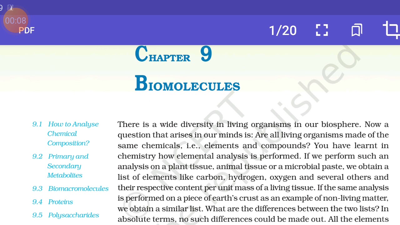 Introduction of biomolecules YouTube