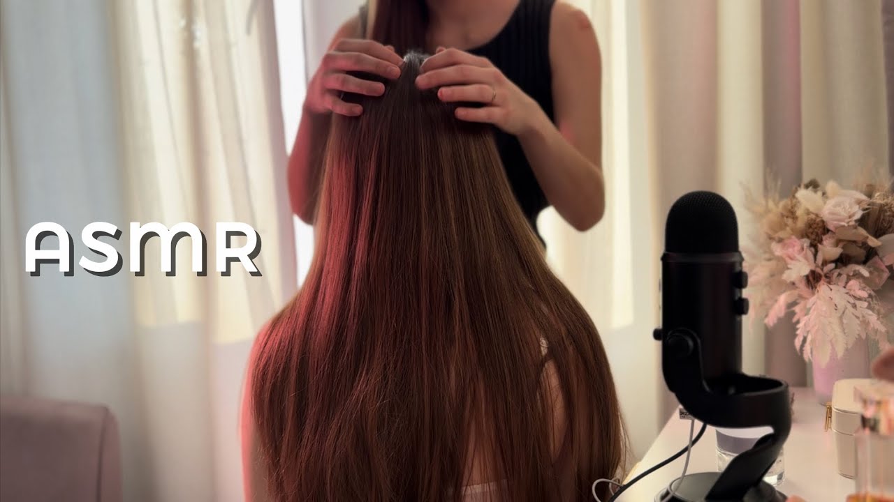 АСМР| Подруга ищет жучков у тебя в голове + массаж🫶🏻🪲 ASMR| searching for bugs in your head🙌🏻