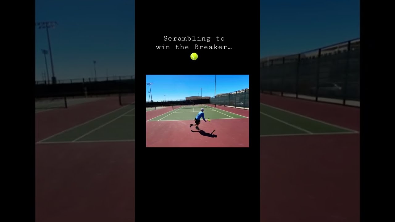 Scrambling to get the win! | Former TW Playtester and NCAA D3 Tennis| USTA NTRP 5.0 #tennis #shorts