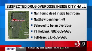 Police identify man found dead at South Burlington City Hall in suspected overdose