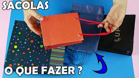Como reutilizar sacola de papel?