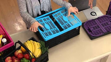 Clever Crates Set of 3 Collapsible Multi-Use Storage Crates with Jennifer Coffey