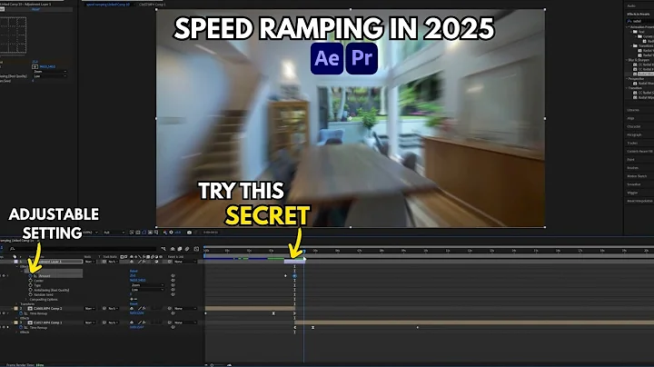 NEW Smooth SPEED RAMPING in After Affects Tutorial (Secret Sauce)