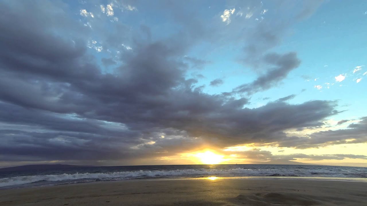stock footage maui sunset