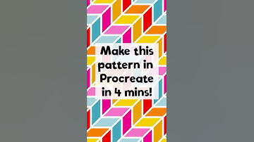 Klassieke visgraat in Procreate ✨ Zie hoe het patroon tot leven komt! #kunst #patroon #procreateart