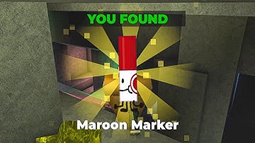 How to get Maroon Marker in FIND the MARKERS [Roblox]