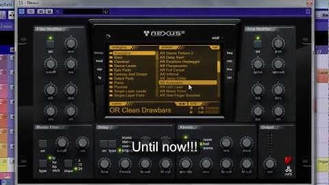 Nexus Preset Organizer for reFX Nexus2 - Demo