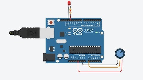 Arduino Tutorial for LED Blinking Rate Variation with Potentiometer.