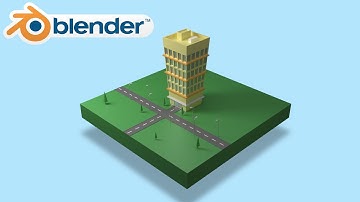 Isometric Building Modeling Timelapse - Blender.