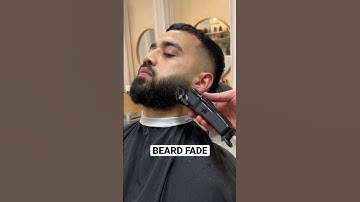 SATISFYING Beard Fade on Dense Hair | Step by Step Tutorial #beard #asmr #shorts
