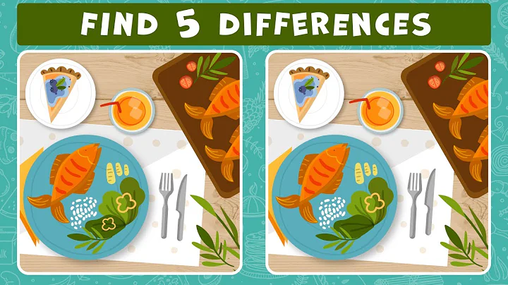 【Find the Difference】- Can you spot all the differences? - Food 4 | Puzzle #39