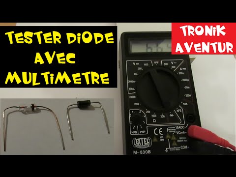 Vidéo: Comment Vérifier Une Diode Avec Un Multimètre