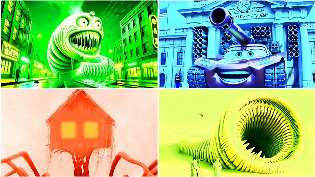 MCQUEEN TANK🆚 WORM EROSION 🆚 THOMAS TRAIN 🆚 HOUSE HEAD - COFFIN DANCE SONG | TILES HOP 