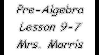 Lesson 9-7 Solving System of Equations