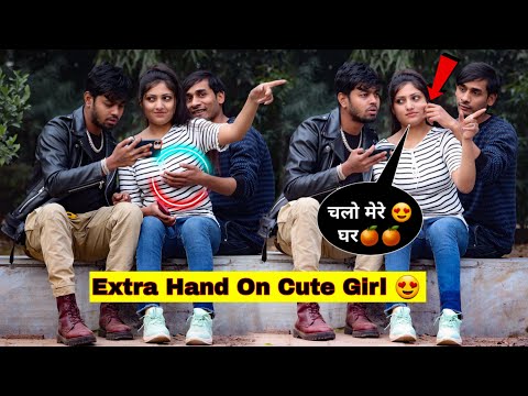 Extra Hand Prank On Sholder 😍 || Part-17 💥 || Amazing Reaction 🔥 || Rahul Fun Video
