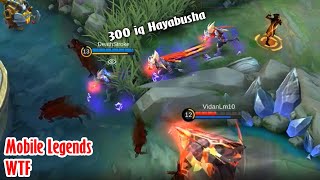 Mobile Legends WTF | Funny Moments 300IQ Hayabusha