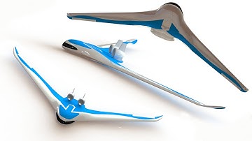 How To Design Blended Wing Body Unmanned Aerial Vehicle (UAV) With Solidworks " Free File"