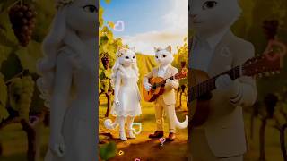 Happy Vineyard Cat Duet 🌸🐱 | Cute Kids Song with Guitar 🎸