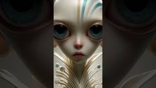 Otherworldly Beauty and Grace Serene Alien Fashion Models Showcase Cosmic Couture | Alien Sightings