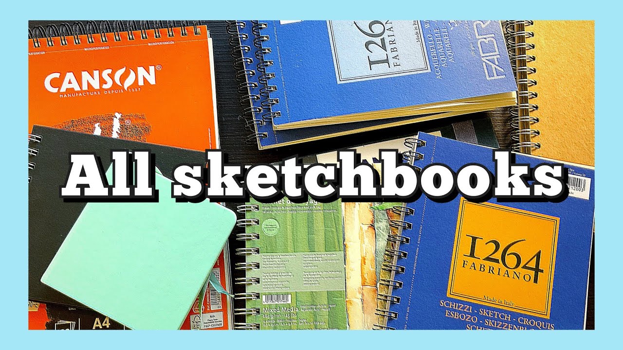 A look into all my current sketchbooks 📚 - YouTube