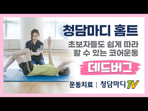 [데드버그] 초보자들도 쉽게 따라할 수 있는 코어운동, 데드버그_청담마디 도수재활센터