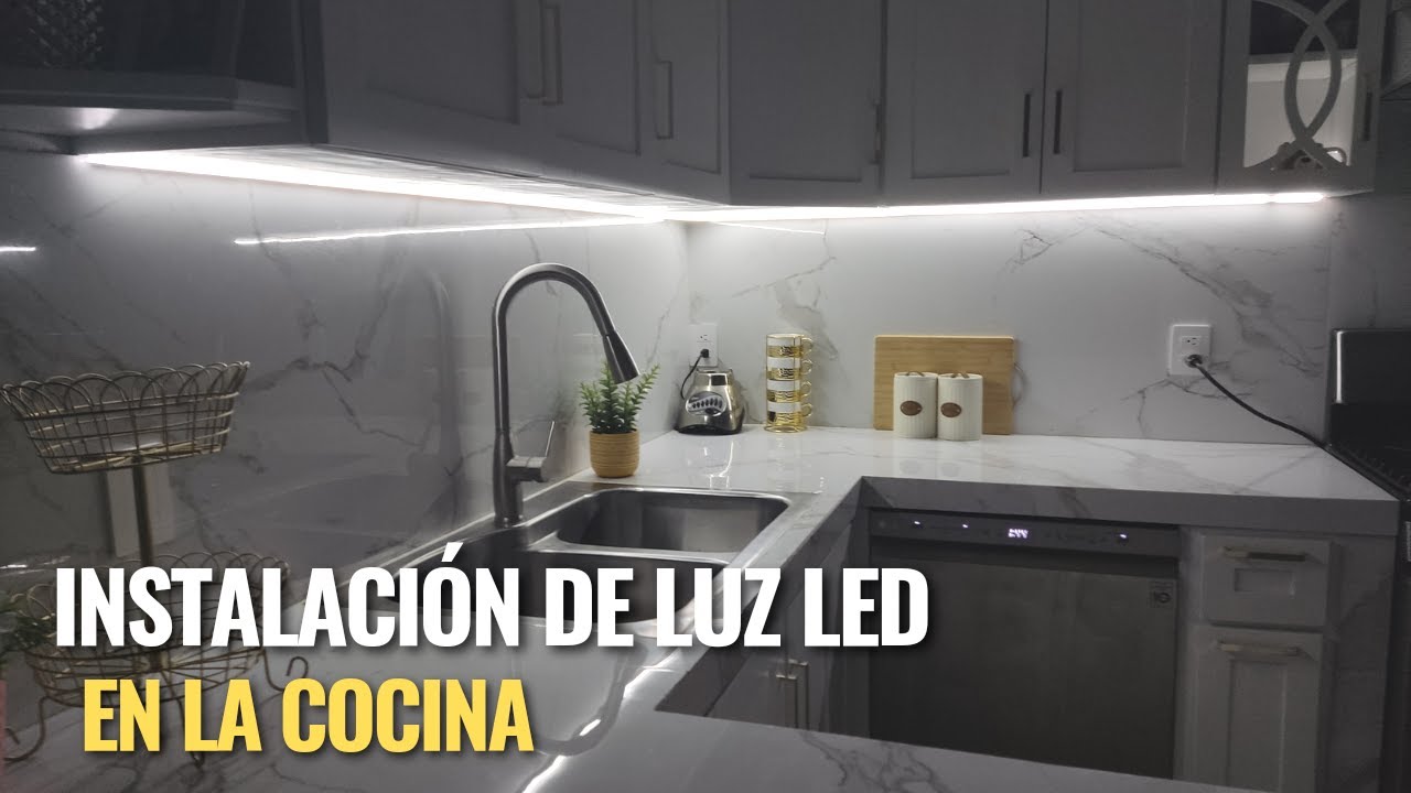 cruzar Silla Citar Instalación de luz led en una cocina integral fácil y rápido - YouTube