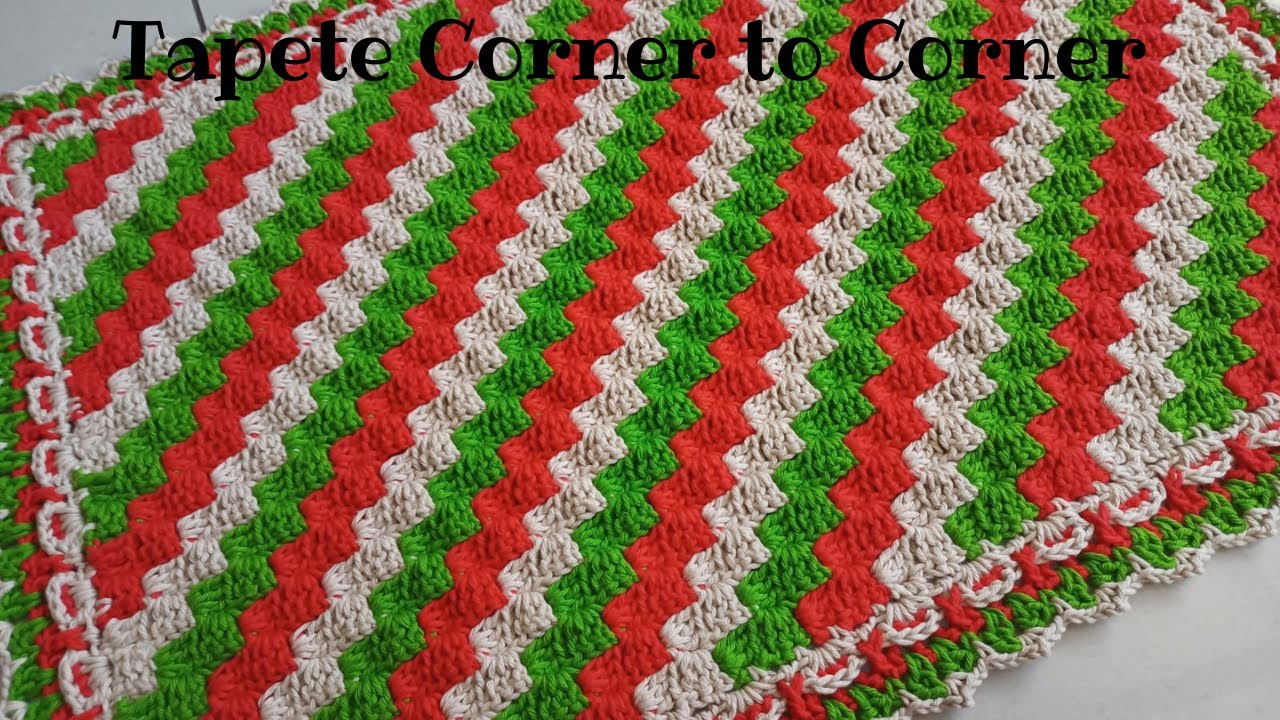 Tapete de crochê Corner to Corner
