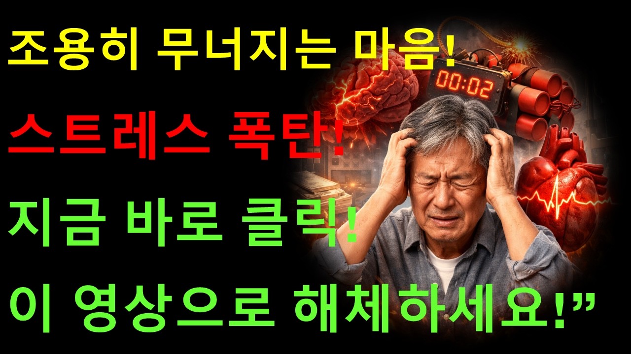 요즘 자꾸 짜증나고 잠이 안 오시나요? 스트레스 방치하면 뇌·심장까지 무너집니다! 자가진단, 검사, 치료 방법과 핵꿀팁, 비용절감까지 이 영상 하나로 끝내세요!