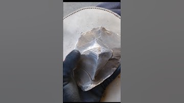 From bad to good? Newbie Flint Knapper did ok.#flintknapping #georgetown #knapping #indigenous