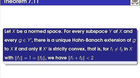 Theorem 7.11(Third Semester M.Sc. Mathematics: Functional Analysis)