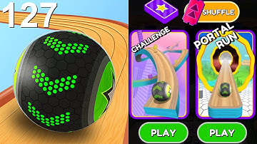Going Balls Speedrun, Grappige Fails vs. Uitdaging, Portal Run, Moeilijke Levels Android, iOS Gam...