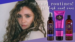 2 Curly Hair Routines ft. Hask Curl Collection