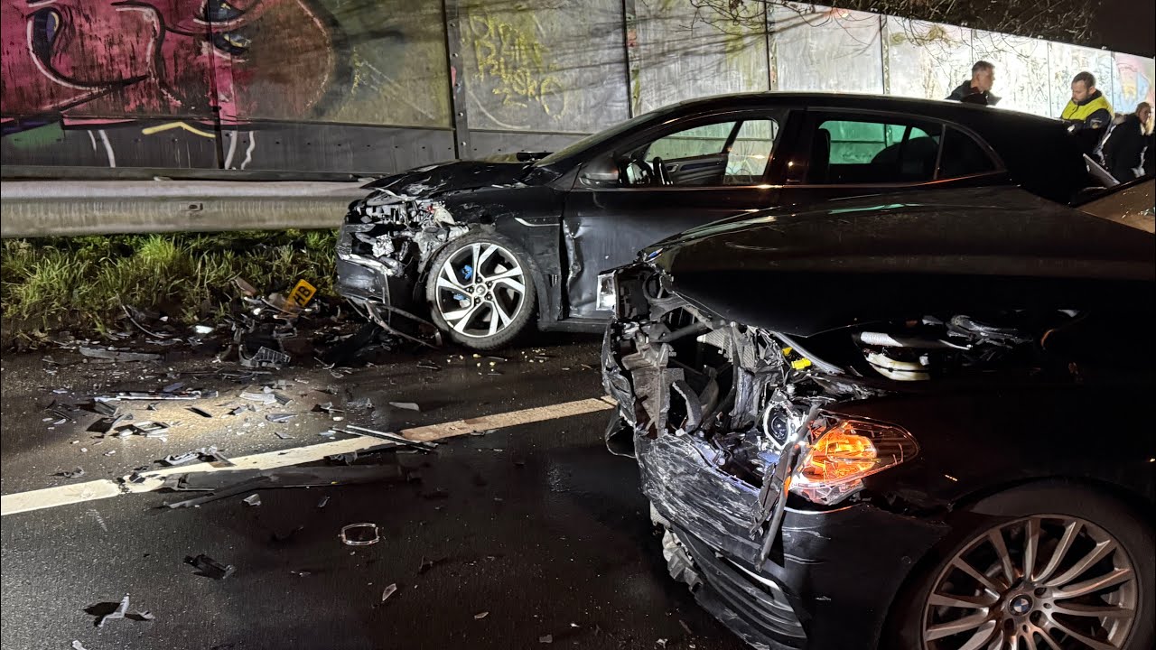 Dronken bestuurder veroorzaakt kettingbotsing op Outputweg in Amersfoort