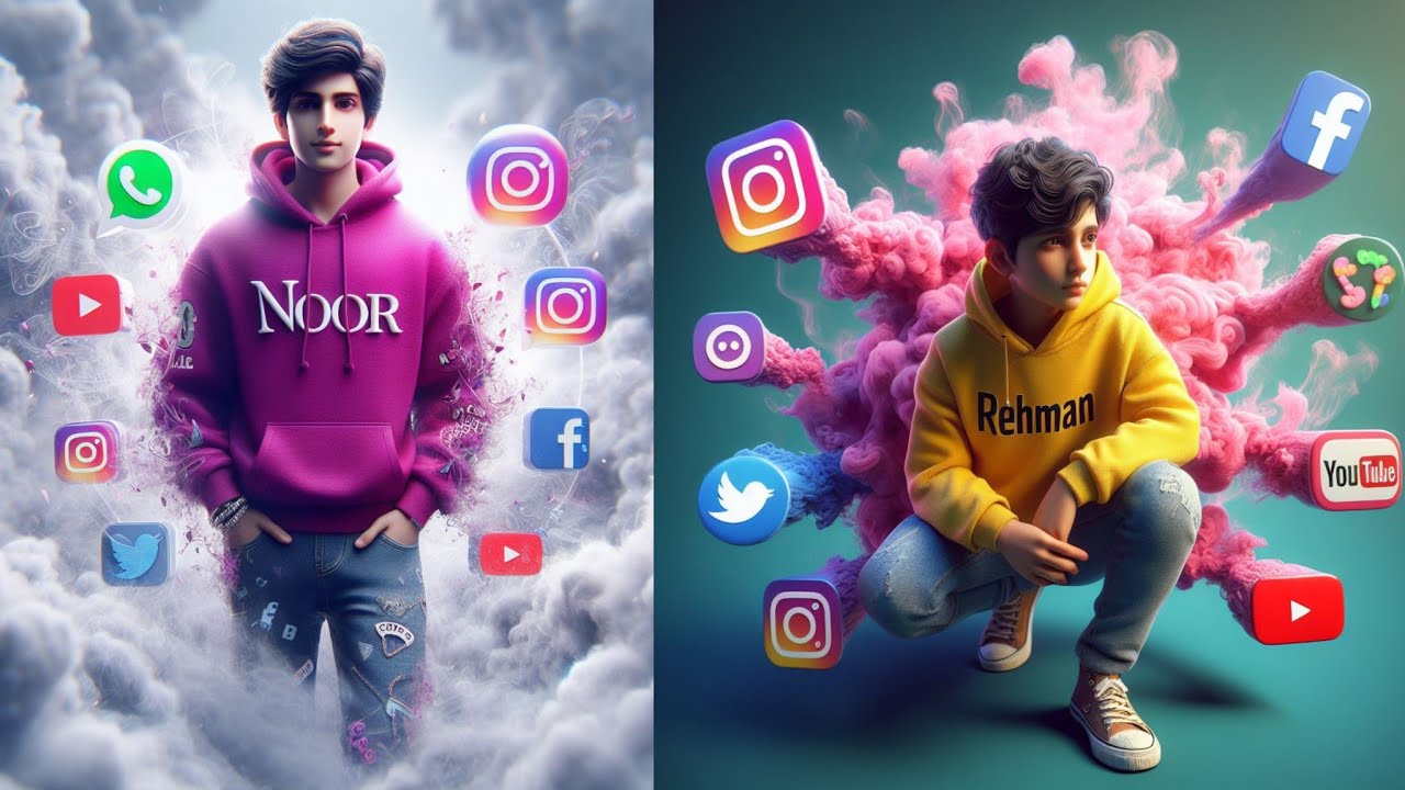 How To Create 3D Ai Social Media boy Images in bing image creator new ...