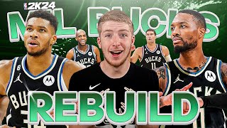 Damian Lillard Milwaukee Bucks Rebuild In NBA 2K24..