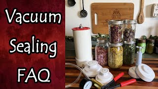Dried Food Vacuum Sealing FAQ