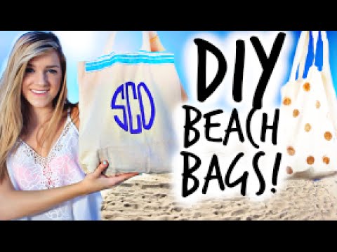 DIY Beach Bags + What&rsquo;s in my Beach Bag!