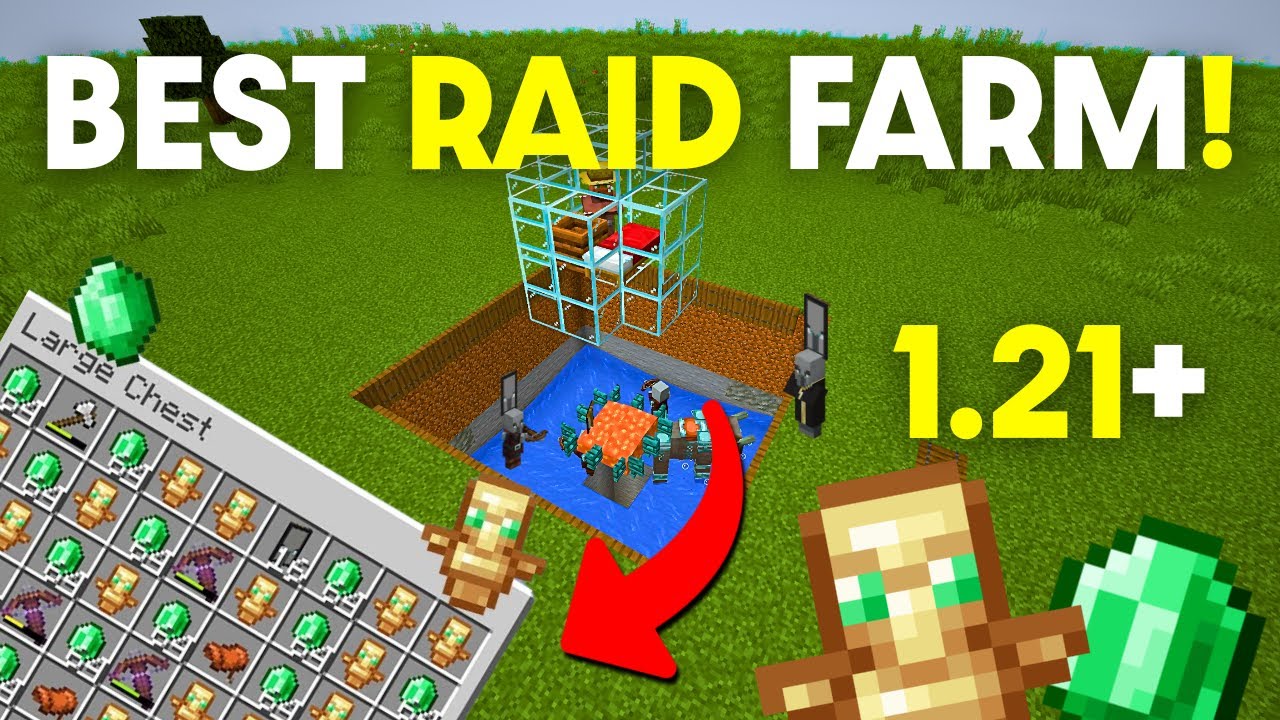Simple OP Minecraft 1.21+ Raid Farm | Totem & Emerald Generator