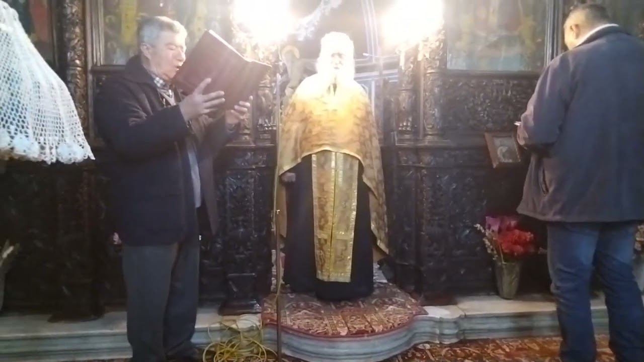 Α. Στάση Χαιρετισμων στην Υπεραγια  μας Θεοτόκο και το τέλος,τροπάριο και Απολυση