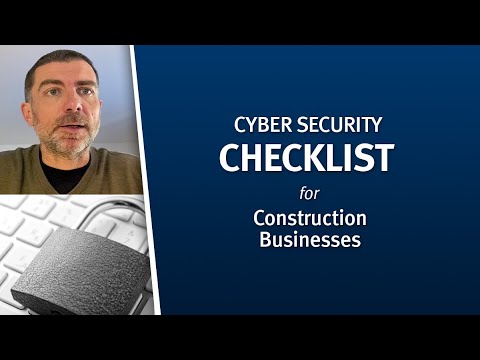  Update  Cyber Security Checklist for Construction Businesses