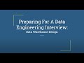 Preparing For A Data Engineering Interview: How To Design A Data Warehouse For.A Food Delivery App