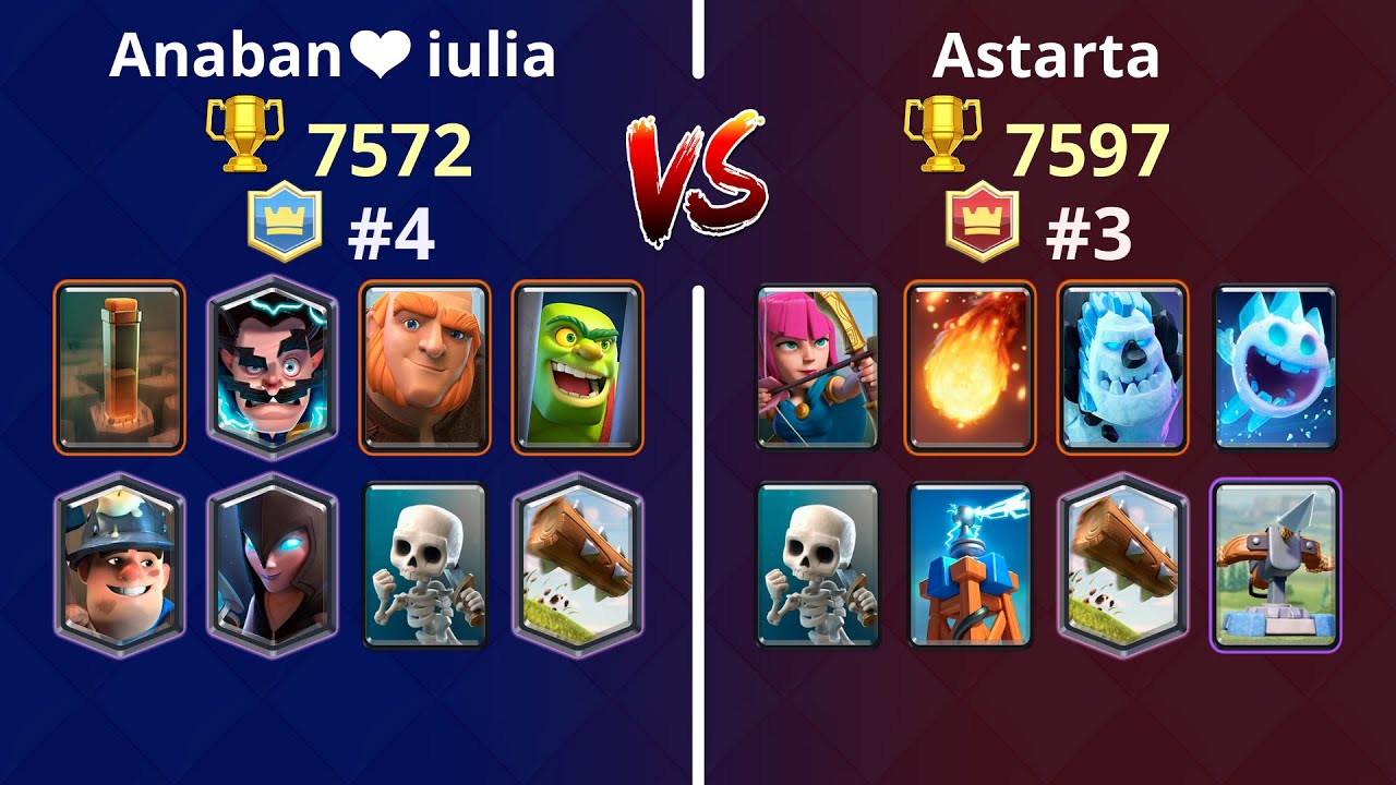 Clash Royale Top 200 - Anaban❤️iulia vs Astarta