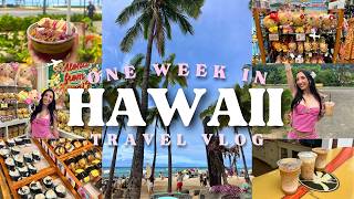 I Spent A Week in HAWAII 🌺 | Oahu Travel Vlog, Waikiki Beach, North Shore & MORE!